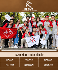 Cờ lớp in logo