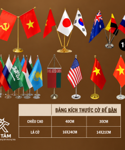 Cờ để bàn in logo theo yêu cầu
